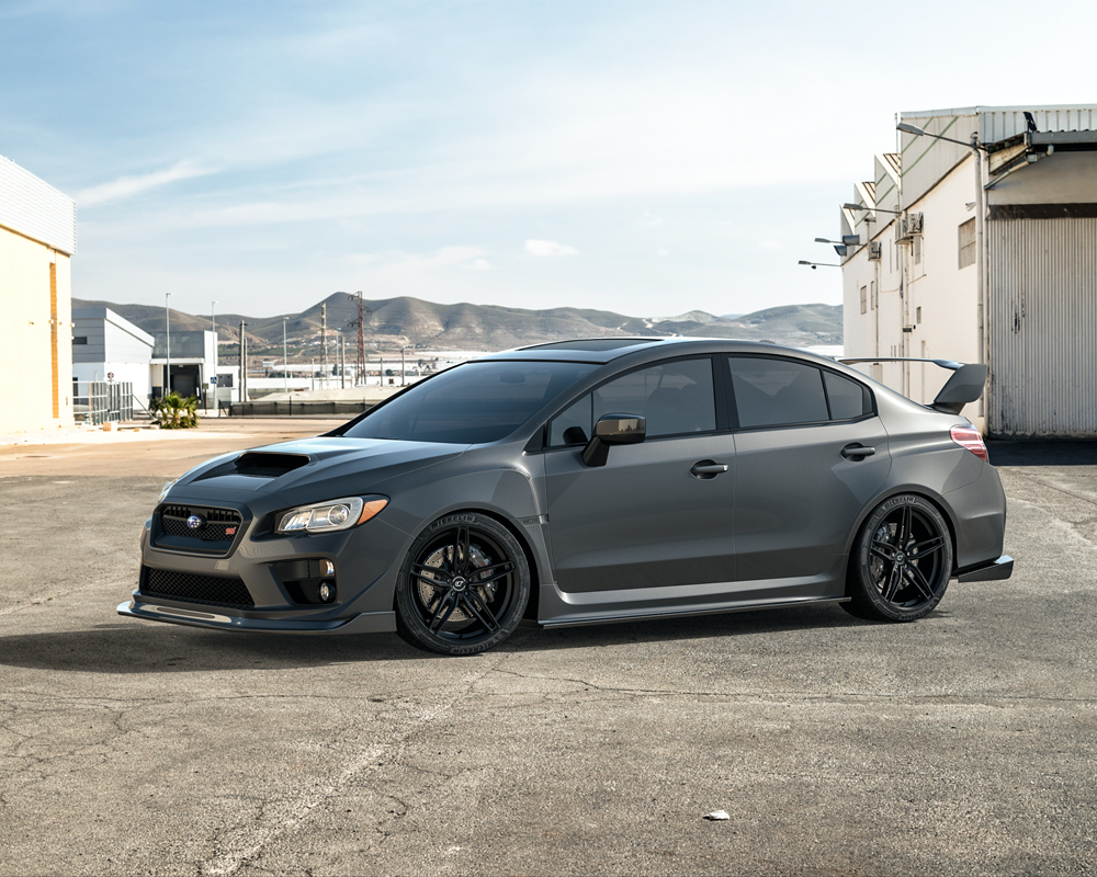 Vr Forged D10 Wheel Package Subaru Wrx Sti 18x9 5 Matte Black Cue Anthony Racing